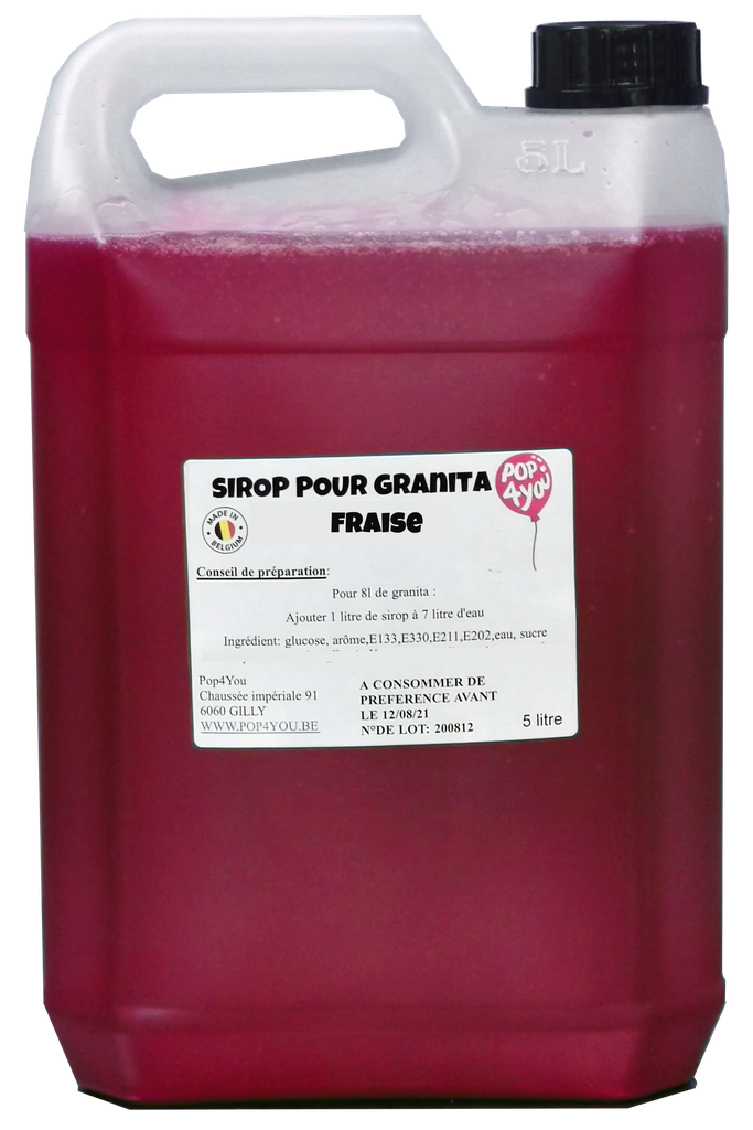 Granita Fraise 5l