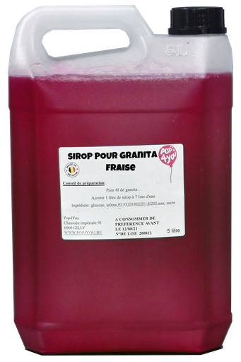 [GFR5] Granita Fraise 5l