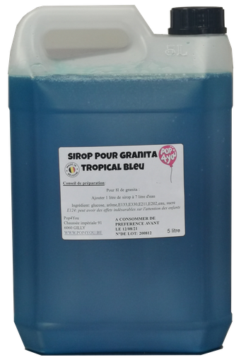 Granita tropical bleu 10 litres