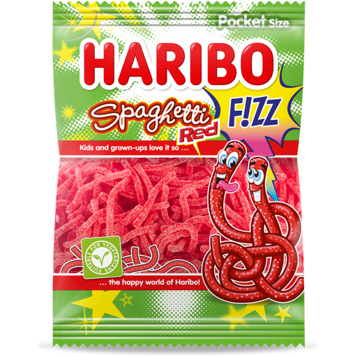 [36826] Spaghetti Red Fizz 28 x 70g Haribo Veggie