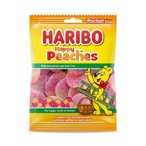Happy Peaches (Pêches) 75g X 28 Haribo 