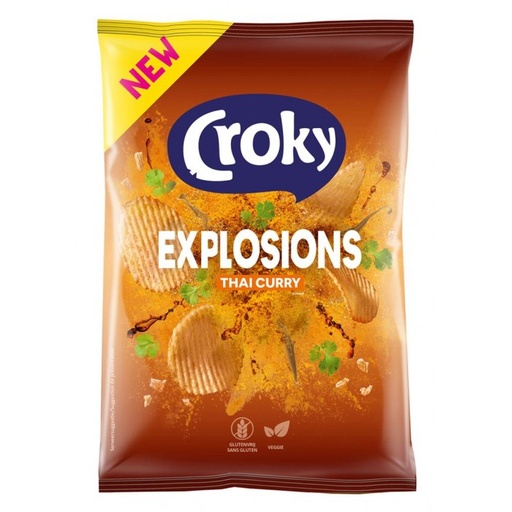  Croky Explosions Thai Curry 40gr X 20