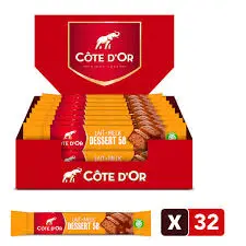 COTE D'OR LAIT DESSERT 58 45G  X 32 