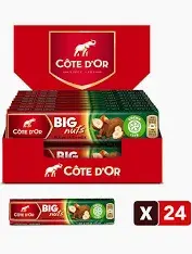 COTE D'OR BIG NUTS PRALINE-LAIT 75G X 24